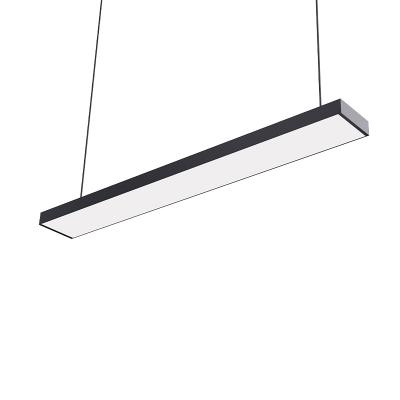 Modern Supermarket suspended Industrial Aluminum Pendant Lamp Office LED Linear Light